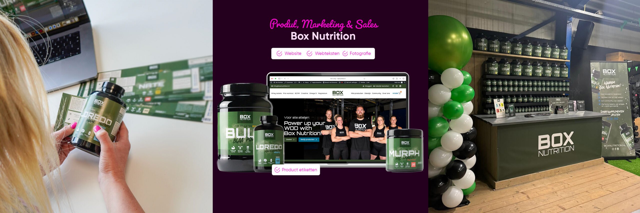 Branding en webshop Box Nutrition