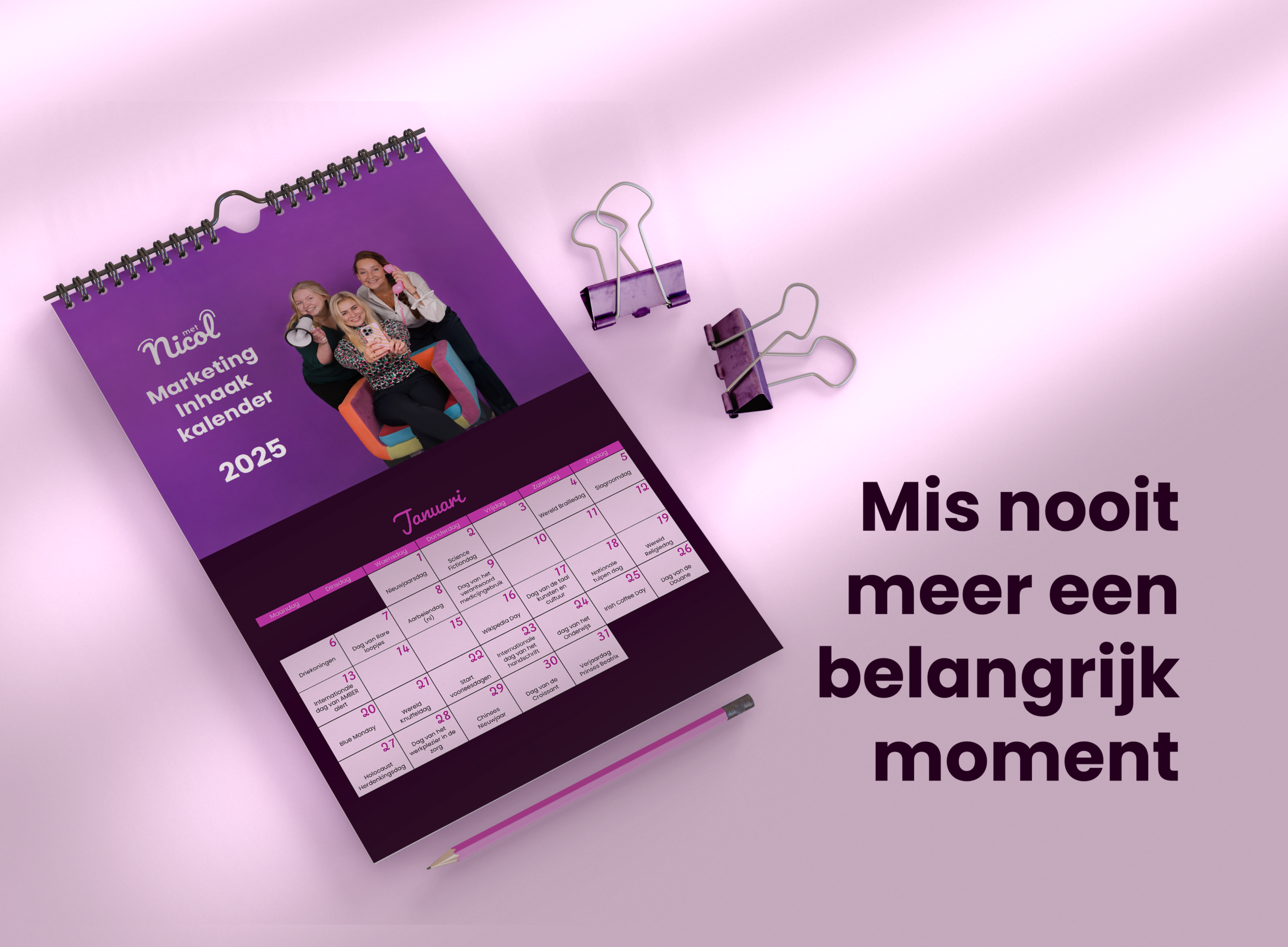 Inhaakkalender 2025 MetNicol